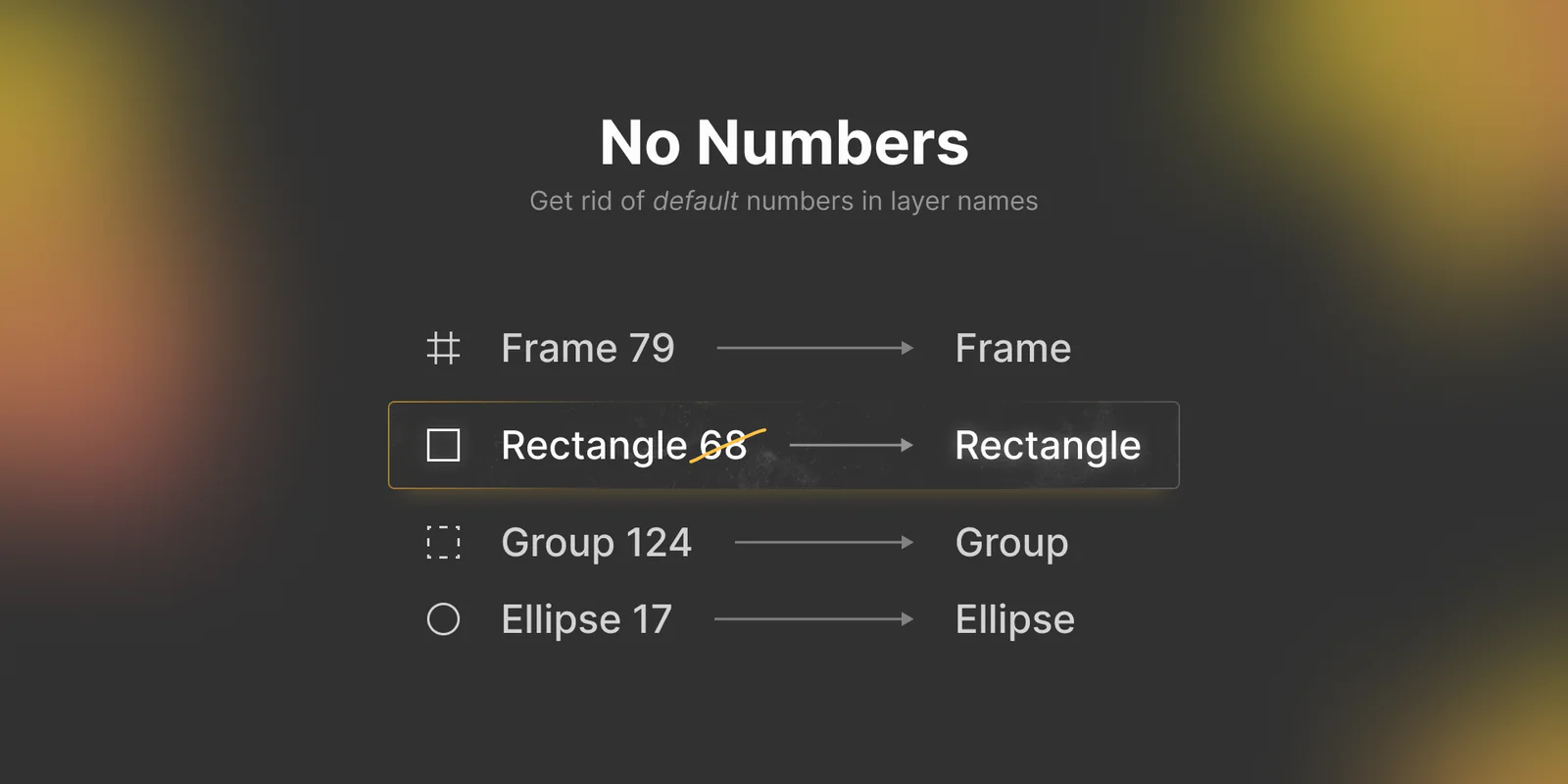 No Numbers Figma 插件详情预览图
