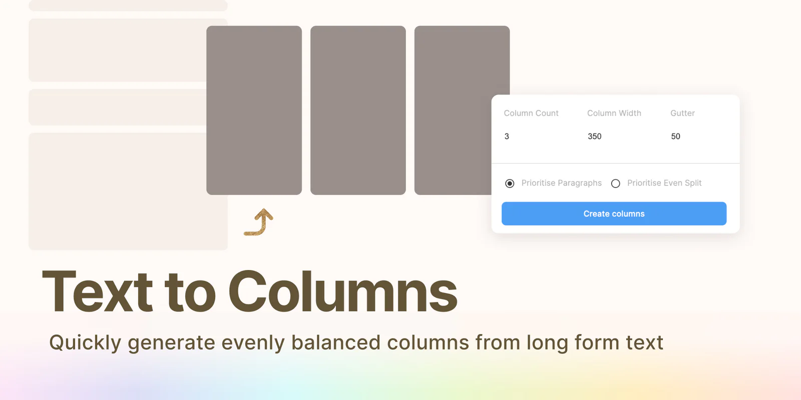 Text to Columns Figma 插件详情预览图