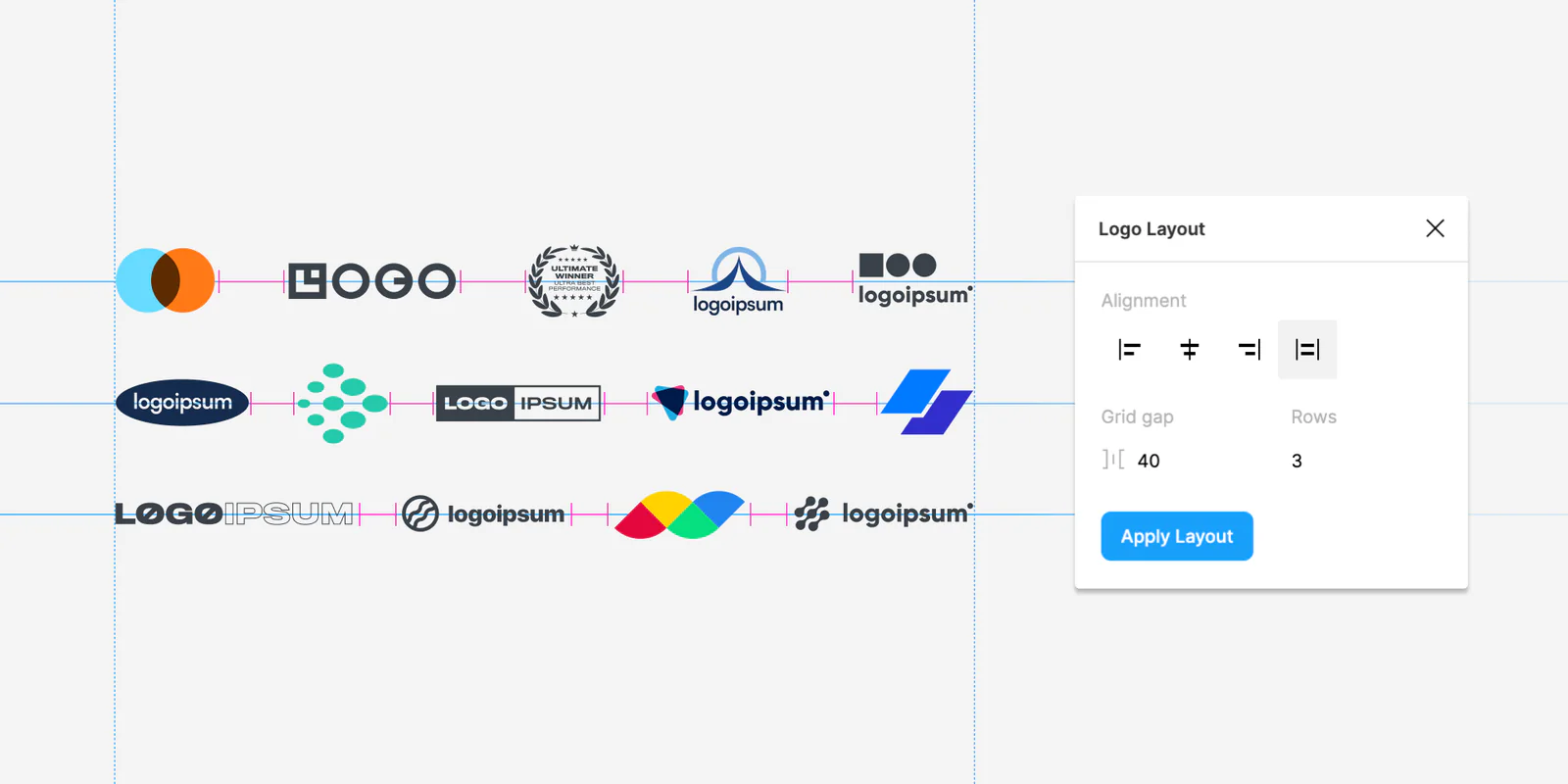 Logo Layout Figma 插件详情预览图
