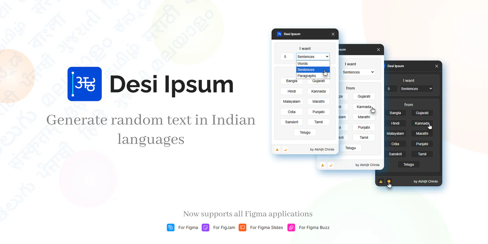 Desi Ipsum Figma 插件详情预览图