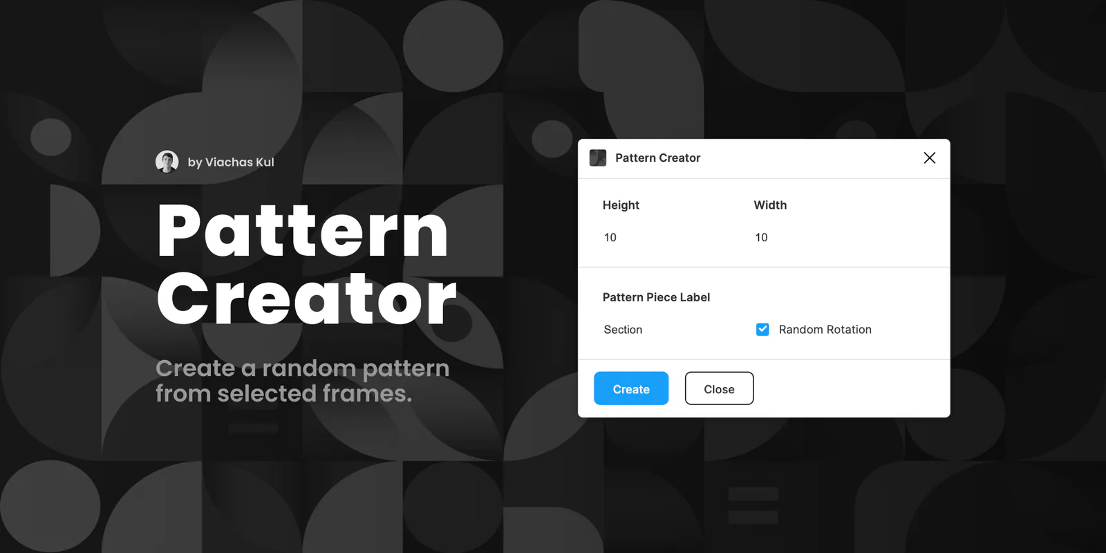 Pattern Creator Figma 插件详情预览图