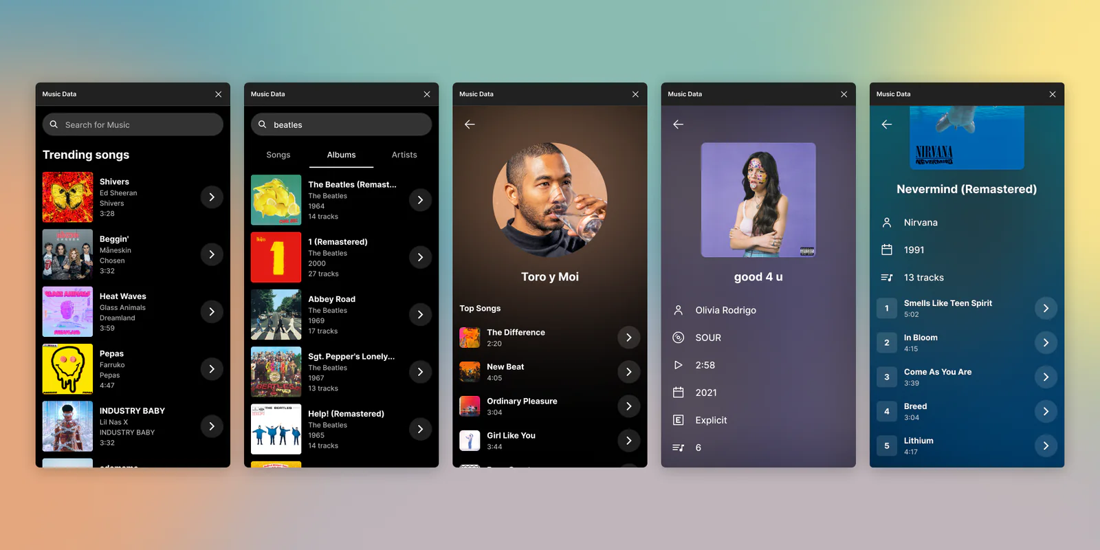 Music Data Figma 插件详情预览图