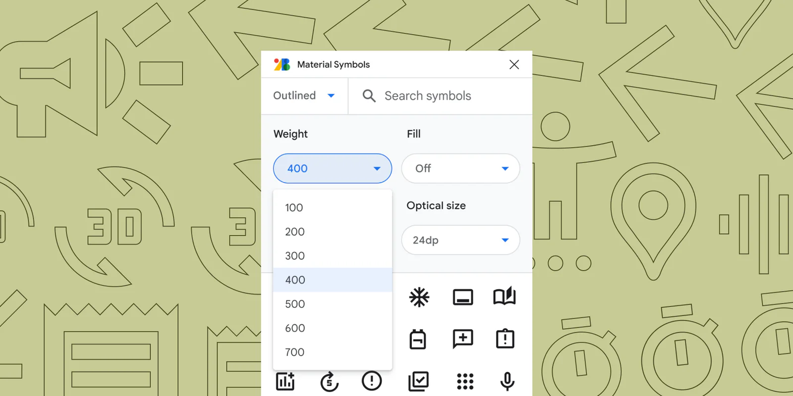Material Symbols Figma 插件详情预览图