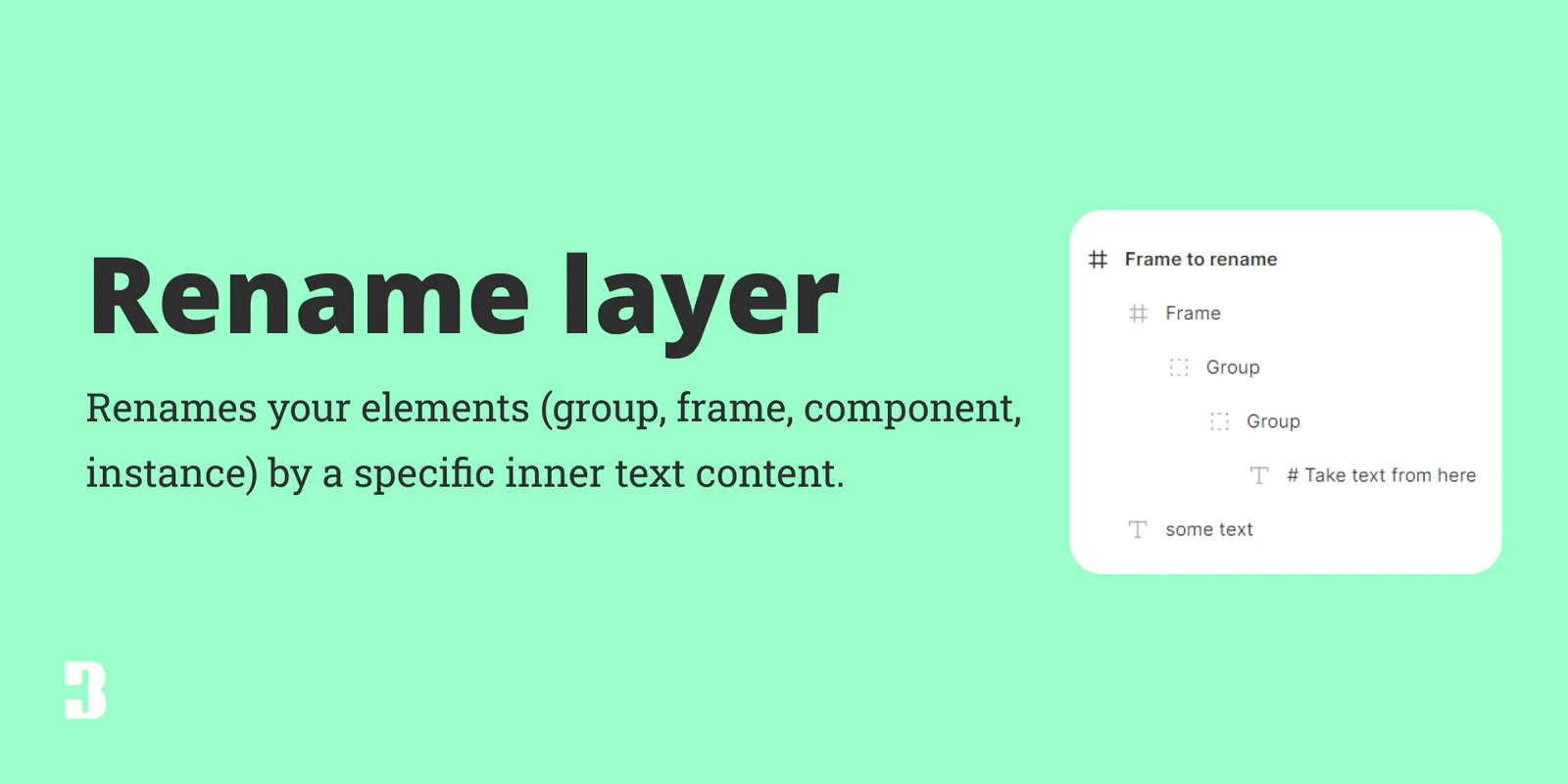 Rename layer Figma 插件详情预览图