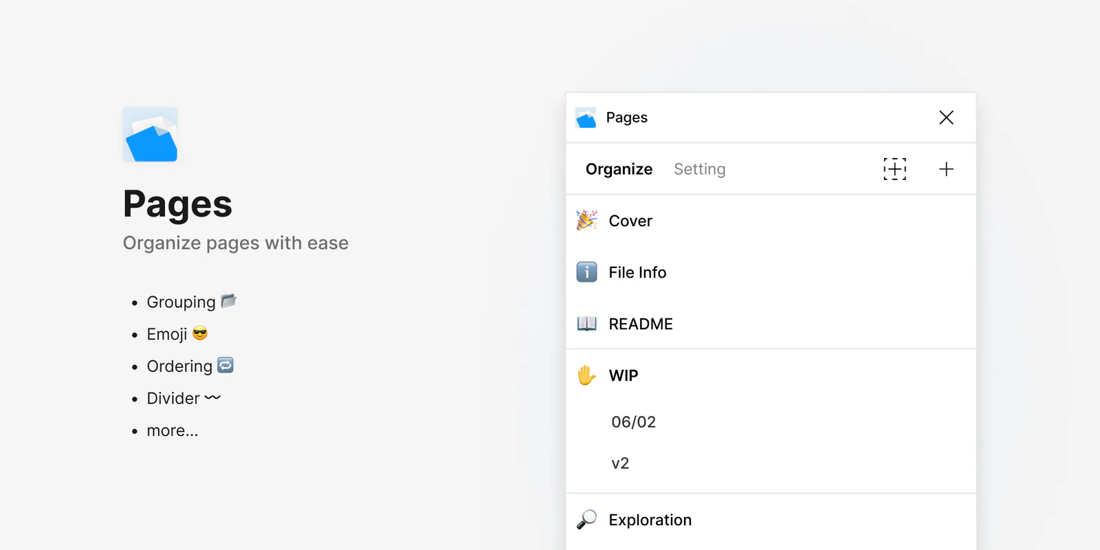 Pages Figma 插件详情预览图
