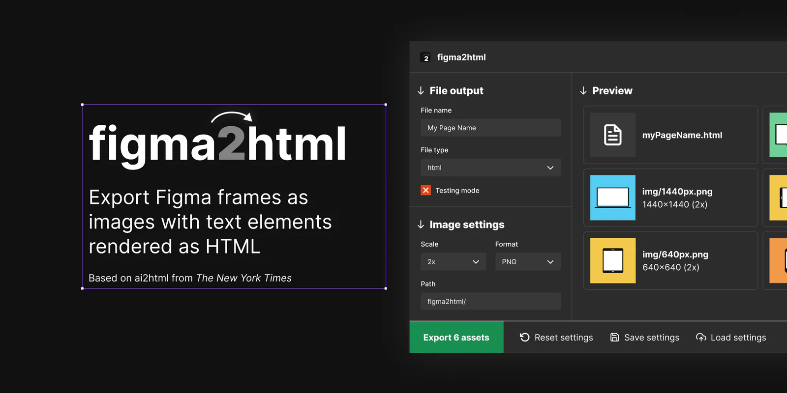 figma2html Figma 插件详情预览图