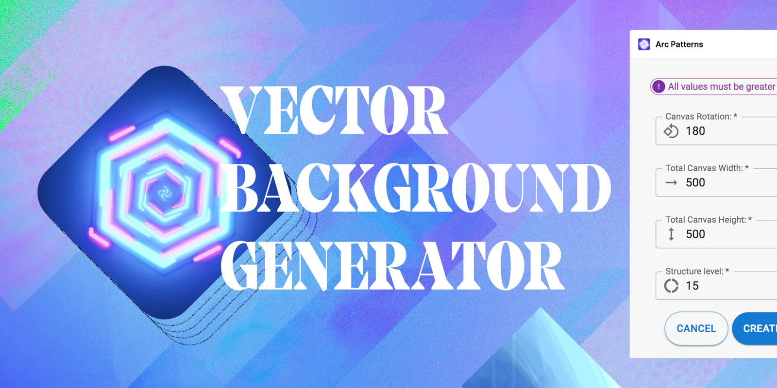 Vector Background Generator Figma 插件详情预览图