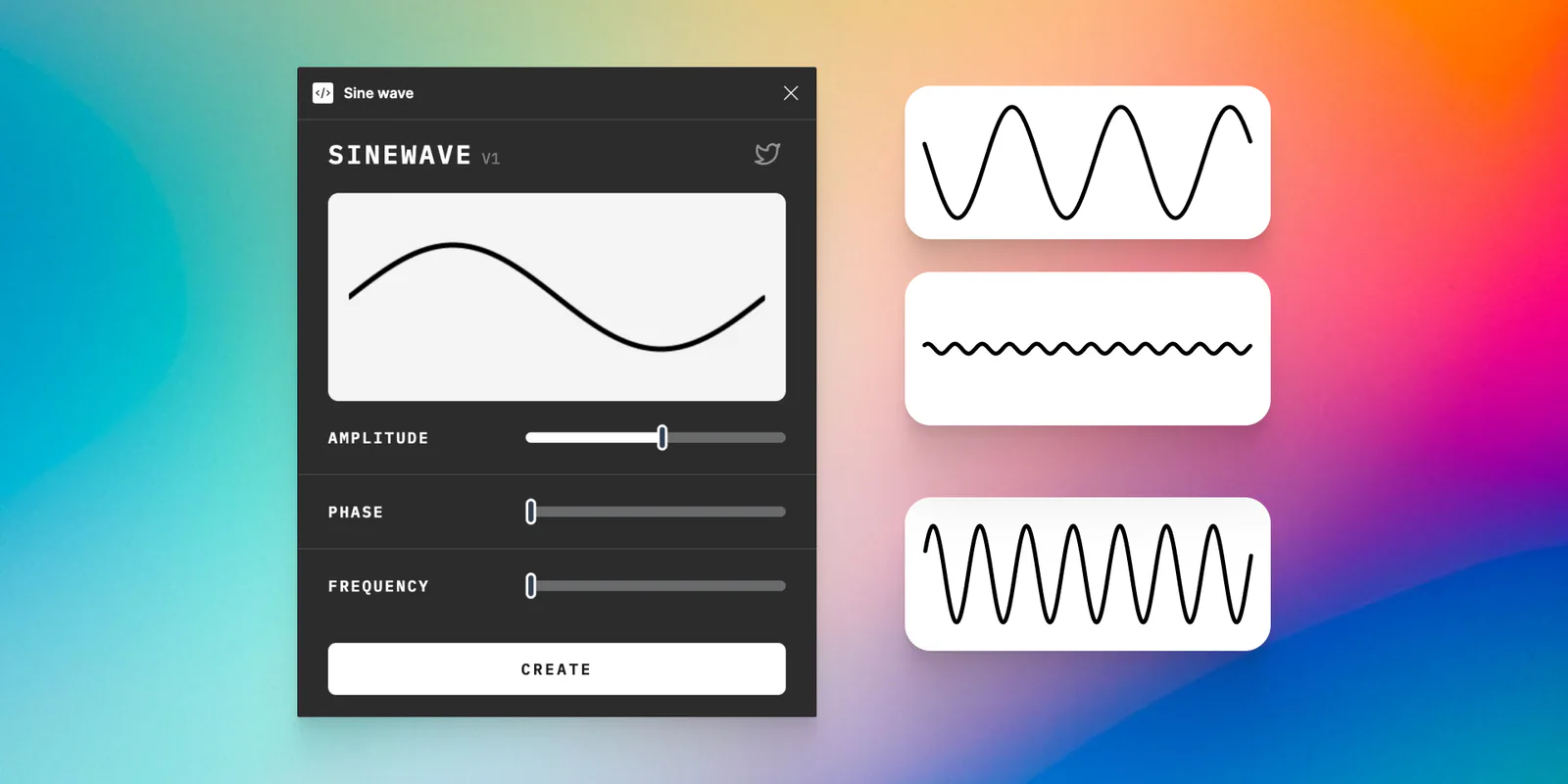 Sine wave Figma 插件详情预览图