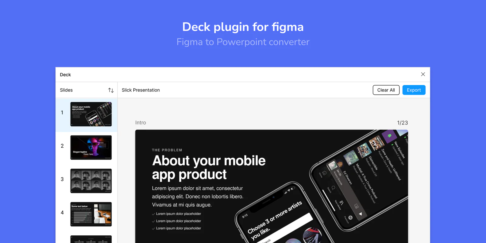 Deck Figma 插件详情预览图