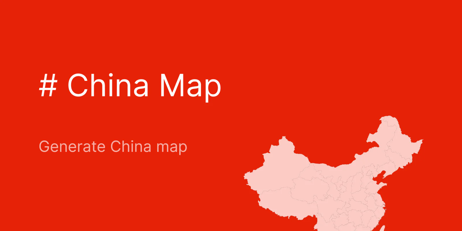 China Vector Maps Figma 插件详情预览图