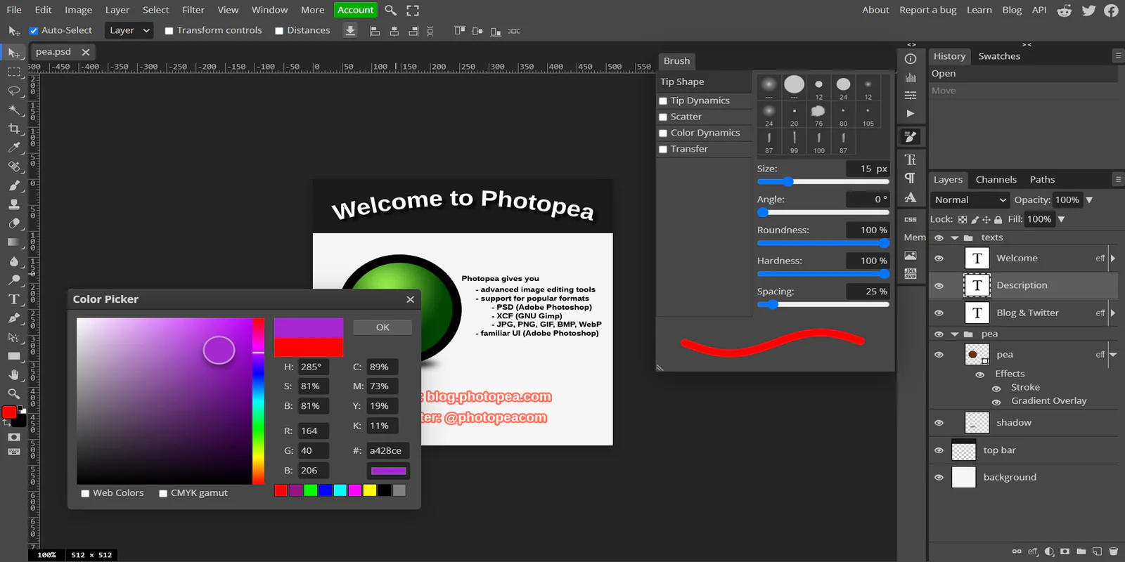 Photopea Figma 插件详情预览图
