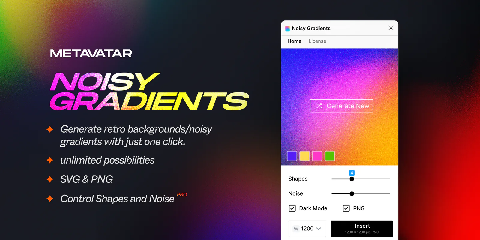 Noisy Gradients Figma 插件详情预览图