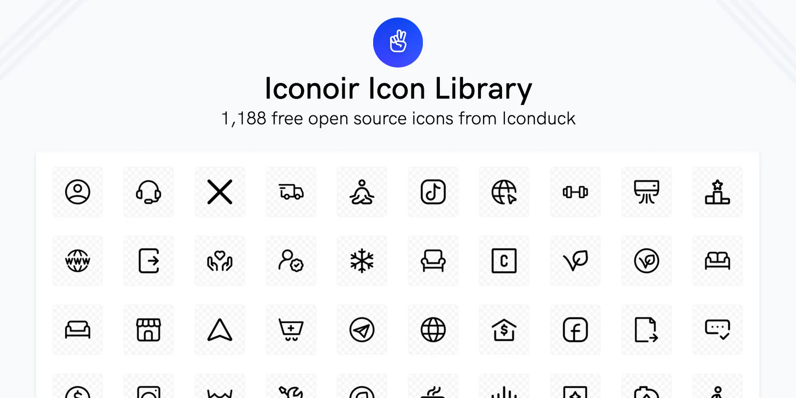 Iconoir Icon Library by Iconduck Figma 插件详情预览图