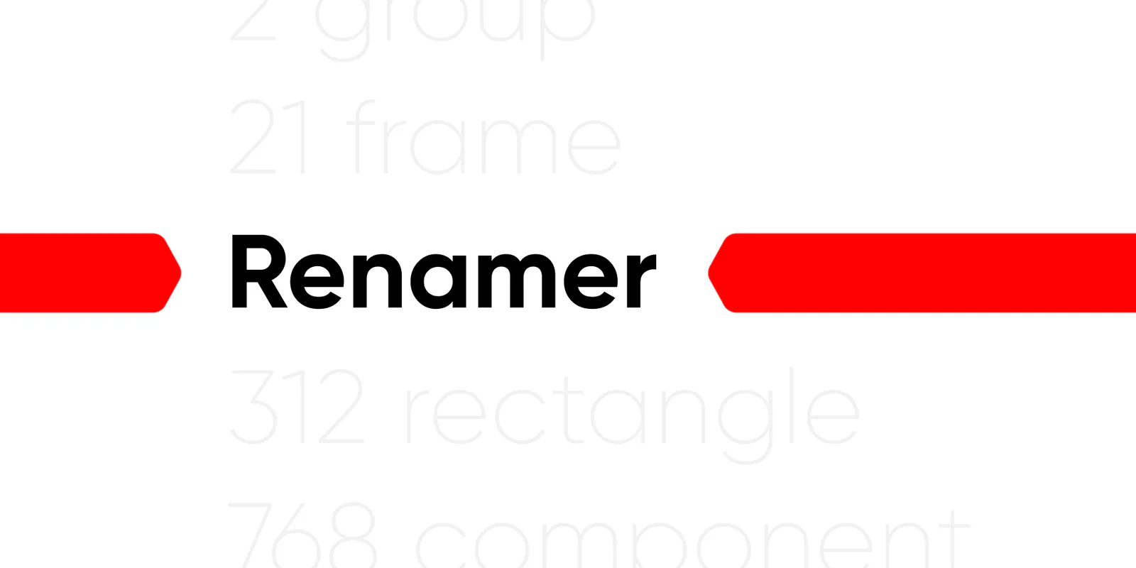 Renamer Figma 插件详情预览图