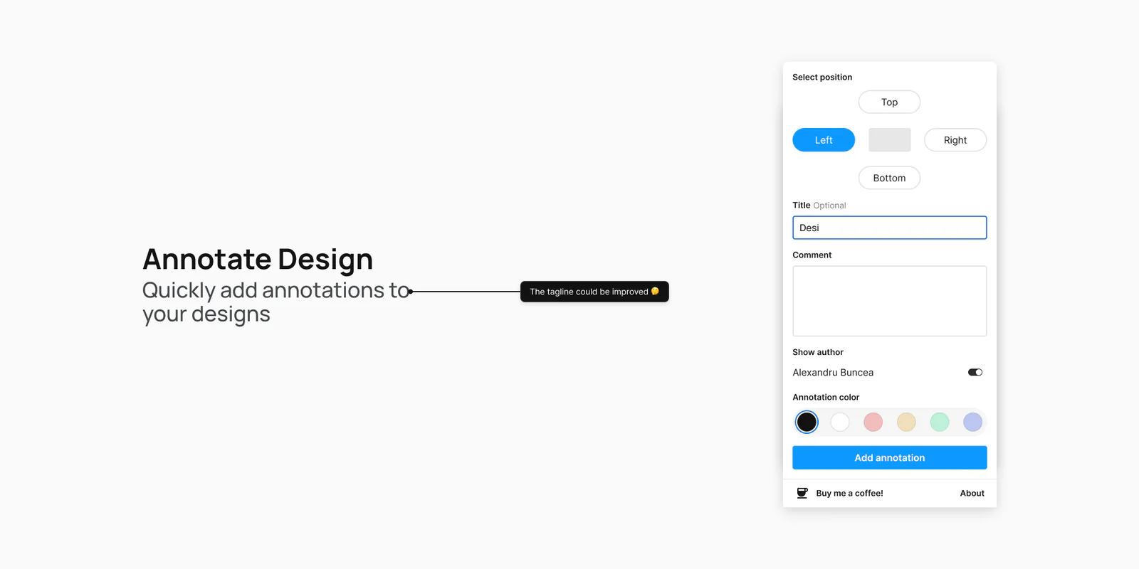 Annotate Design Figma 插件详情预览图