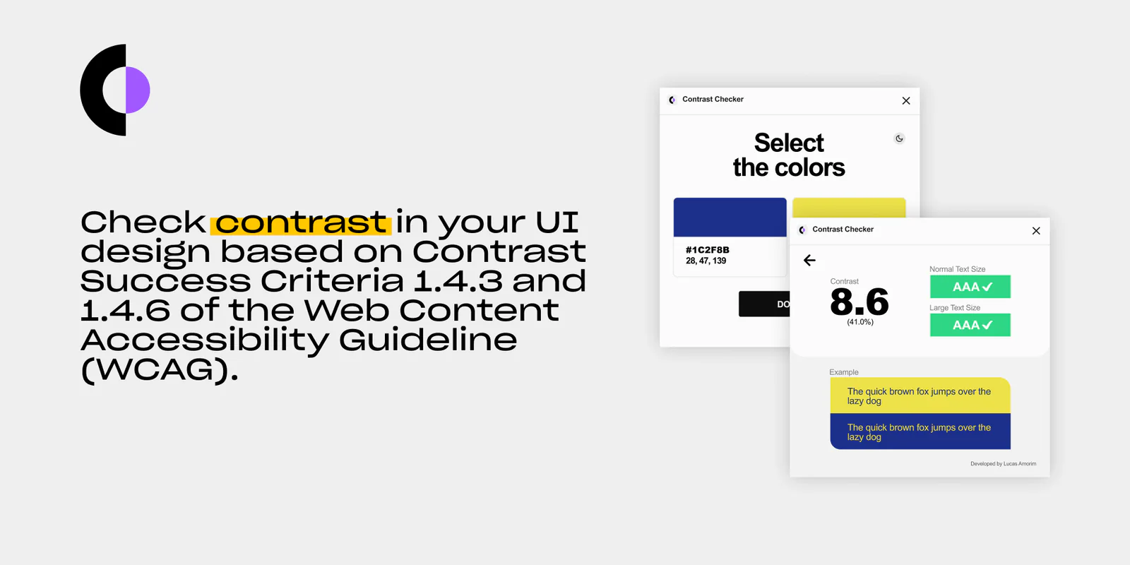 Contrast Checker Figma 插件详情预览图