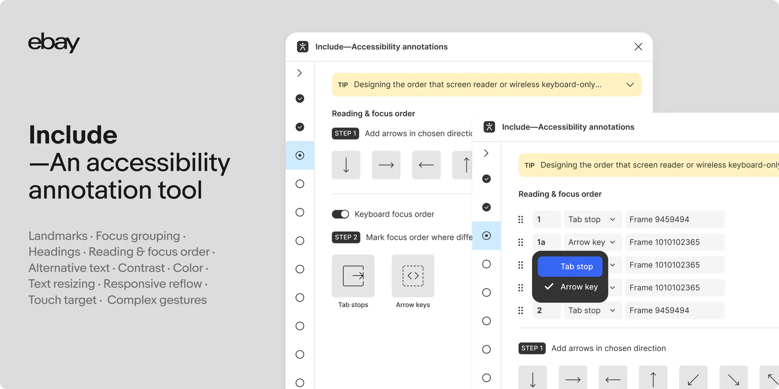 Include – Accessibility Annotations Figma 插件详情预览图