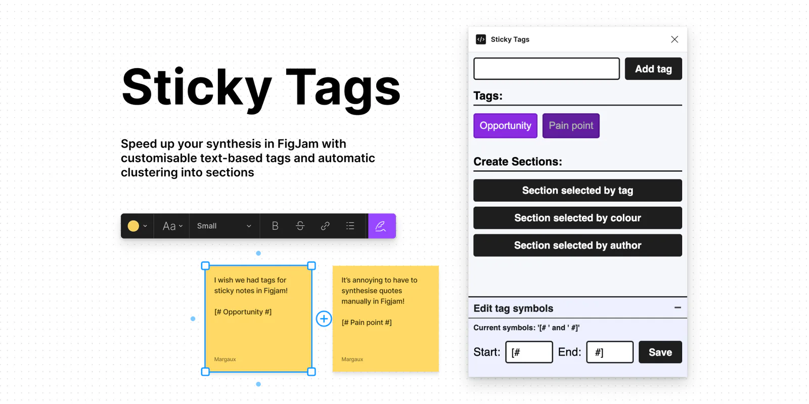 Sticky Tags Figma 插件详情预览图