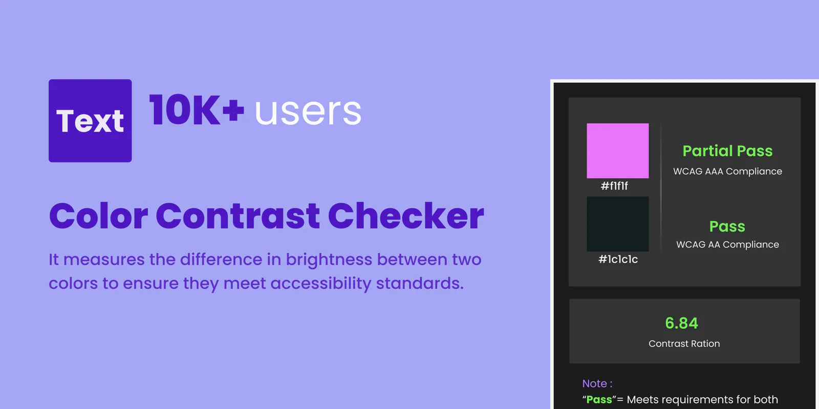 Color Contrast Checker Figma 插件详情预览图