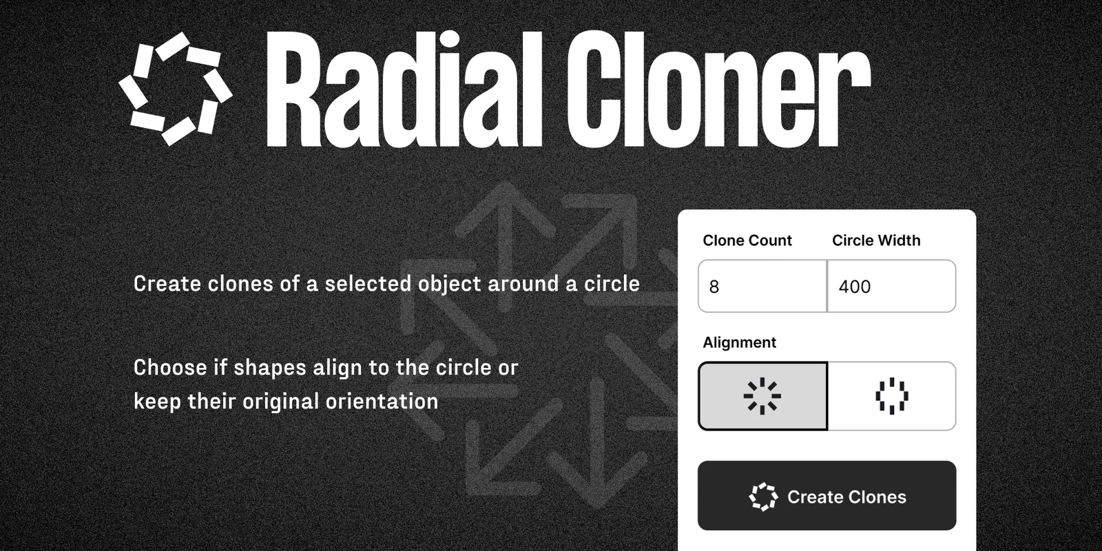 Radial Cloner Figma 插件详情预览图