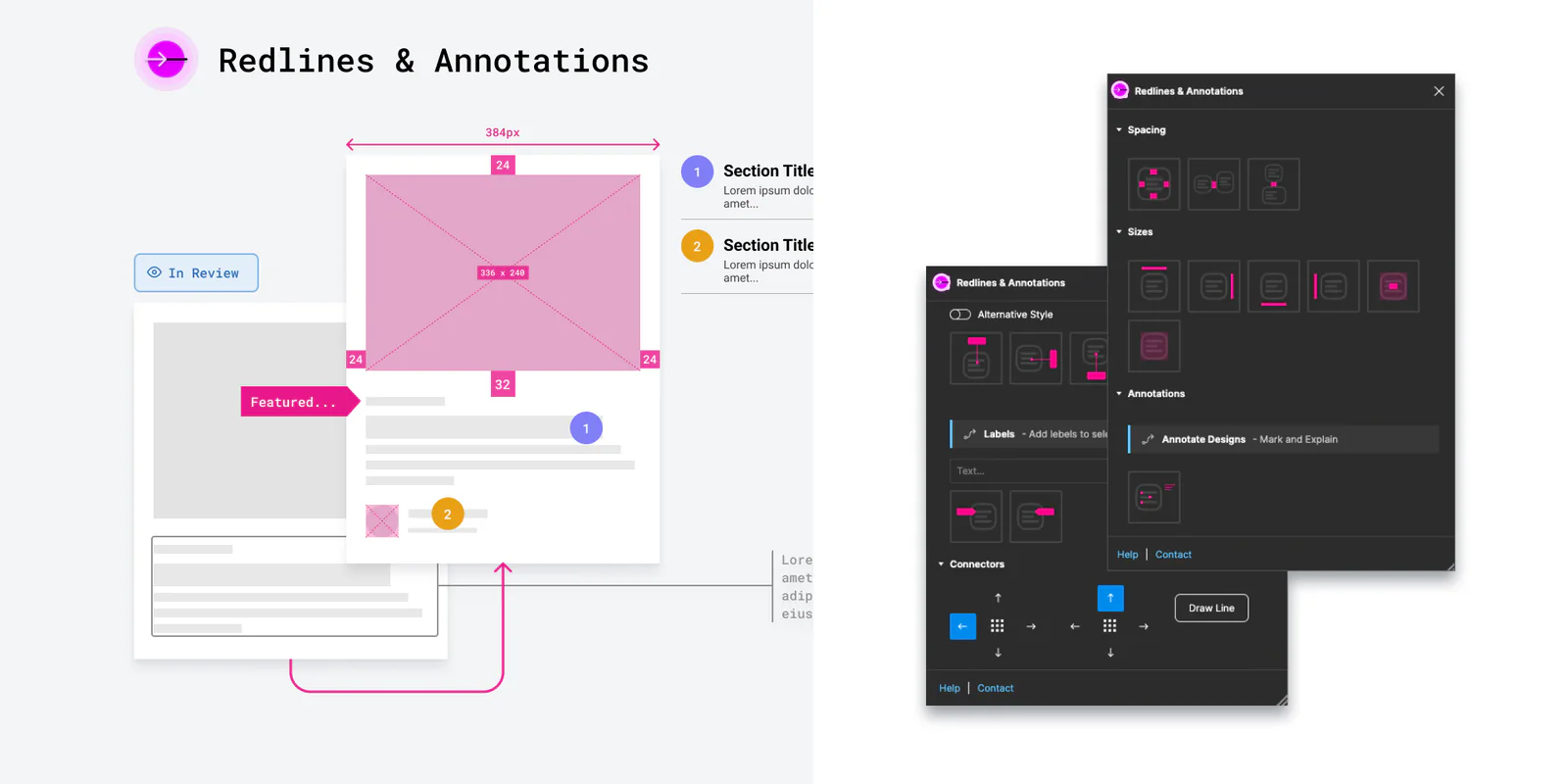 Redlines & Annotations Figma 插件详情预览图