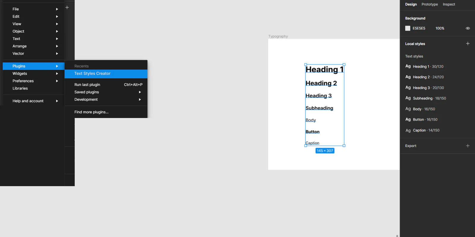 Text Styles Creator Figma 插件详情预览图