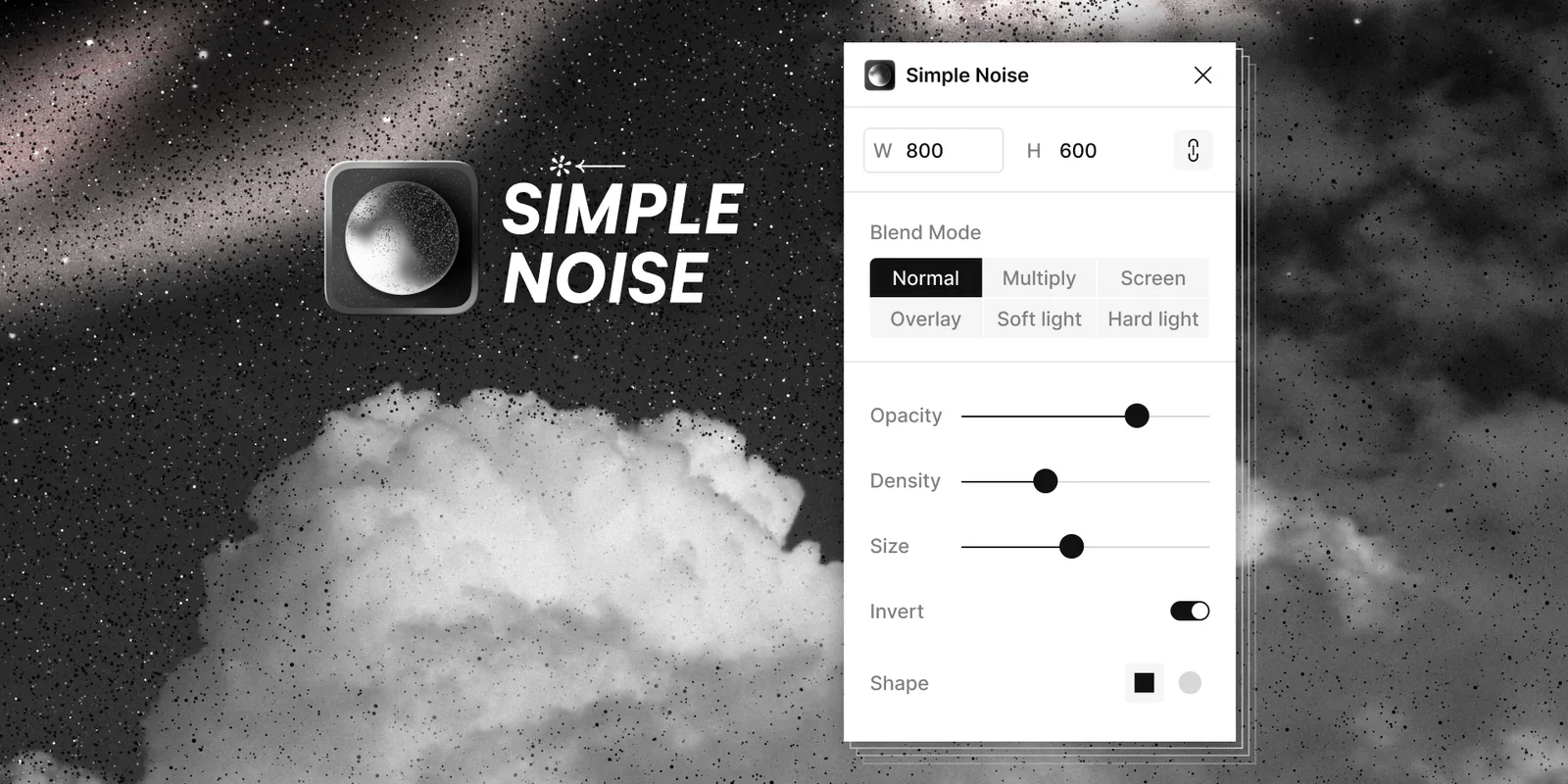 Simple Noise Figma 插件详情预览图