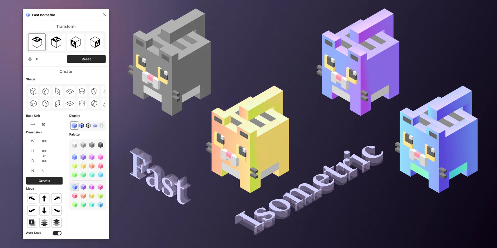 Fast Isometric Figma 插件详情预览图