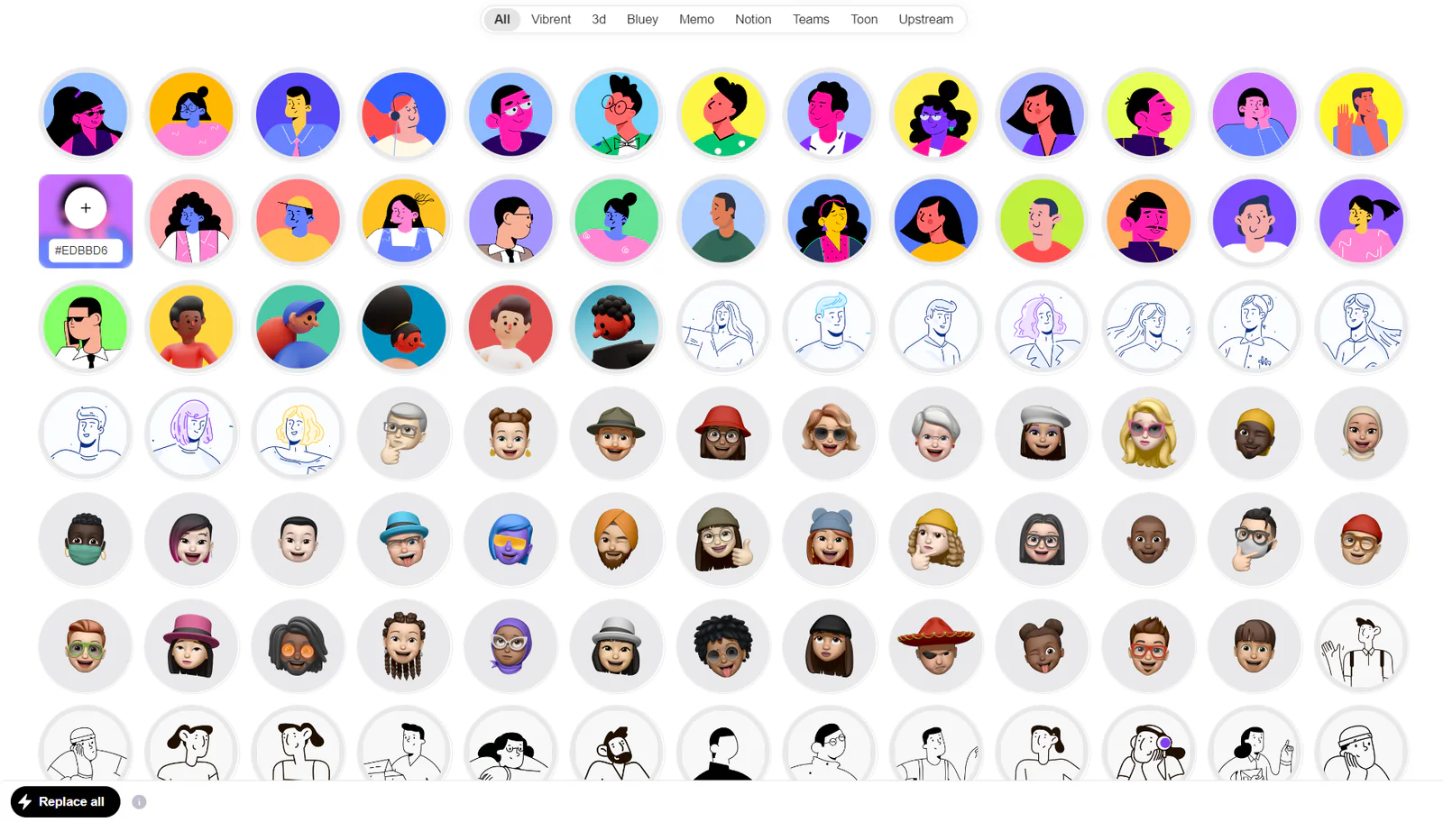Avatars Figma 插件详情预览图