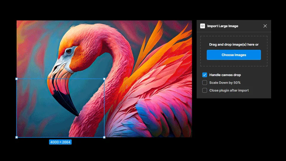 Import Large Image Figma 插件详情预览图