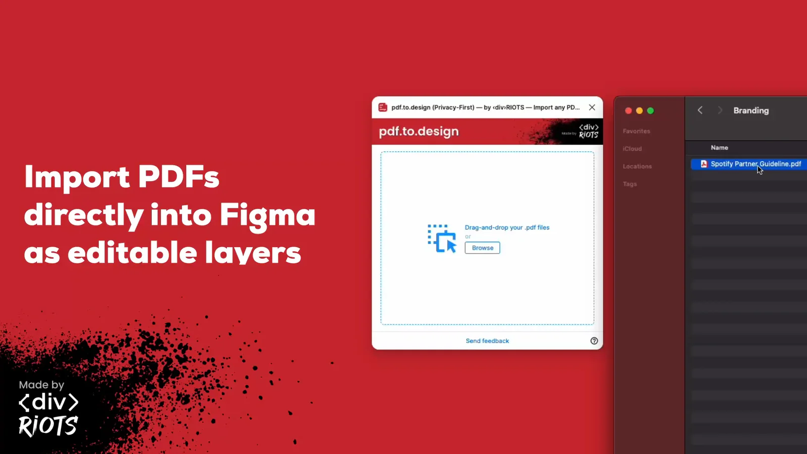 pdf.to.design — by ‹div›RIOTS — Import any PDF to Figma Figma 插件详情预览图