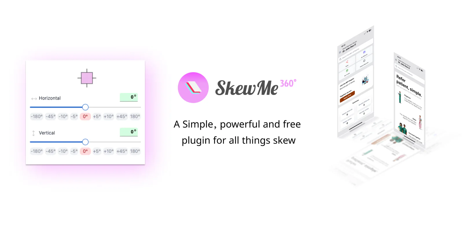 Skew Me 360 Figma 插件详情预览图