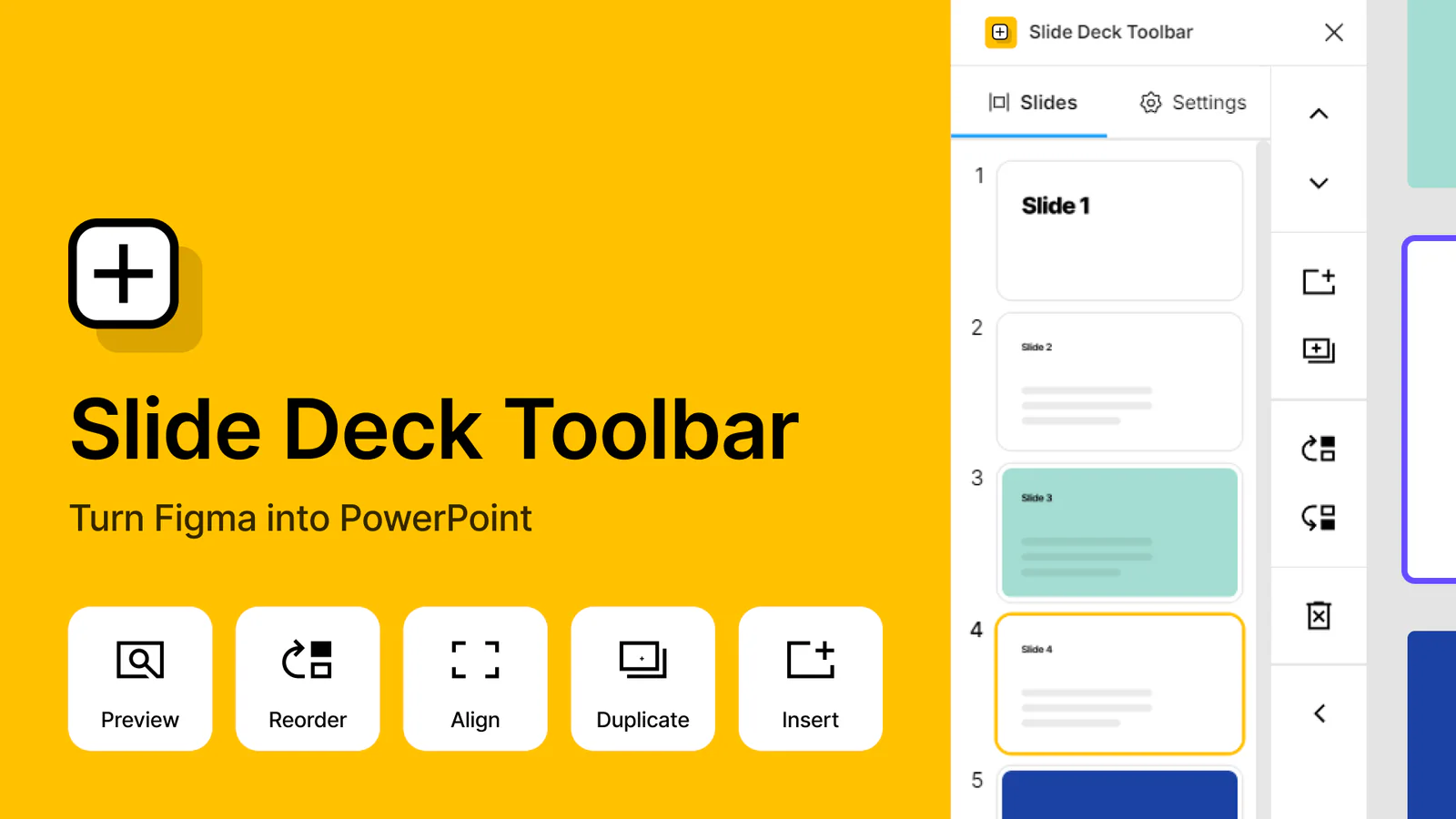 Slide Deck Toolbar Figma 插件详情预览图