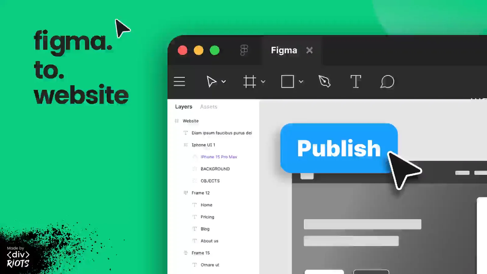 figma.to.website — by ‹div›RIOTS — Make websites from Figma (publish or export web HTML,CSS,JS) Figma 插件详情预览图
