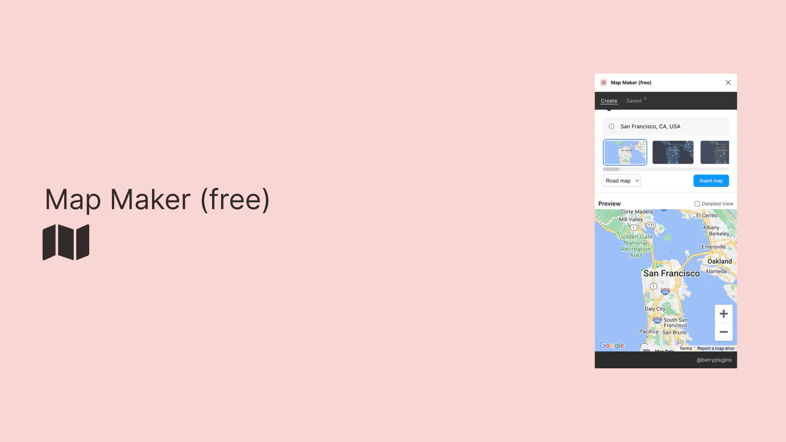 Google Maps - Map Maker (free) Figma 插件详情预览图