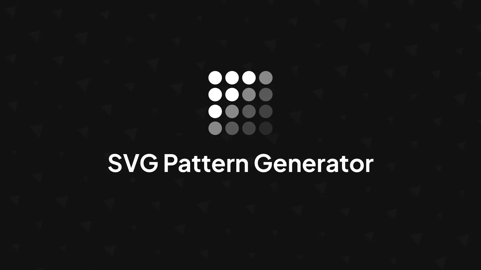 SVG Pattern Generator Figma 插件详情预览图