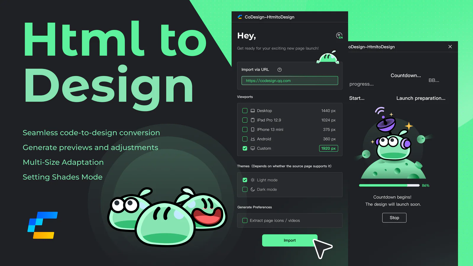 腾讯 CoDesign-HtmltoDesign（原DesignGenie） Figma 插件详情预览图