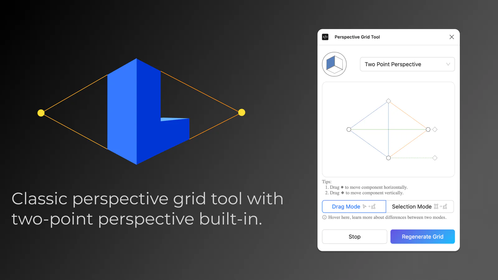 Perspective Grid Tool Figma 插件详情预览图