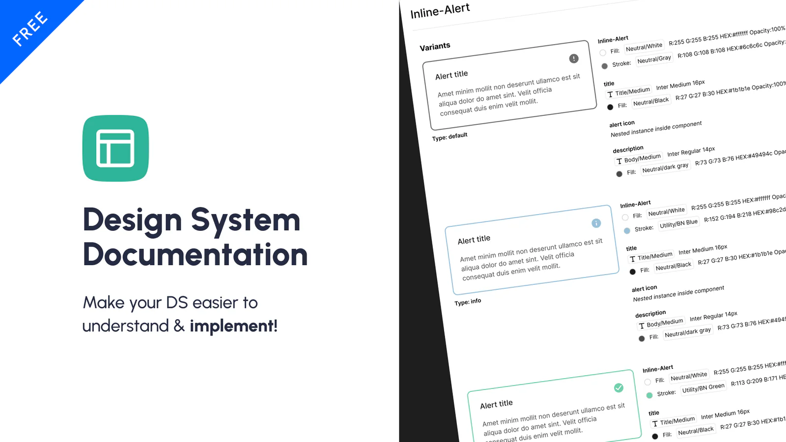 Design System Documentation Figma 插件详情预览图