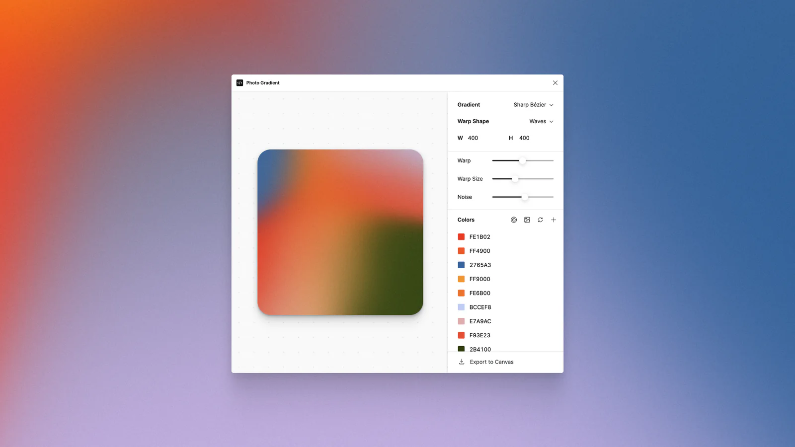 Photo Gradient Figma 插件详情预览图