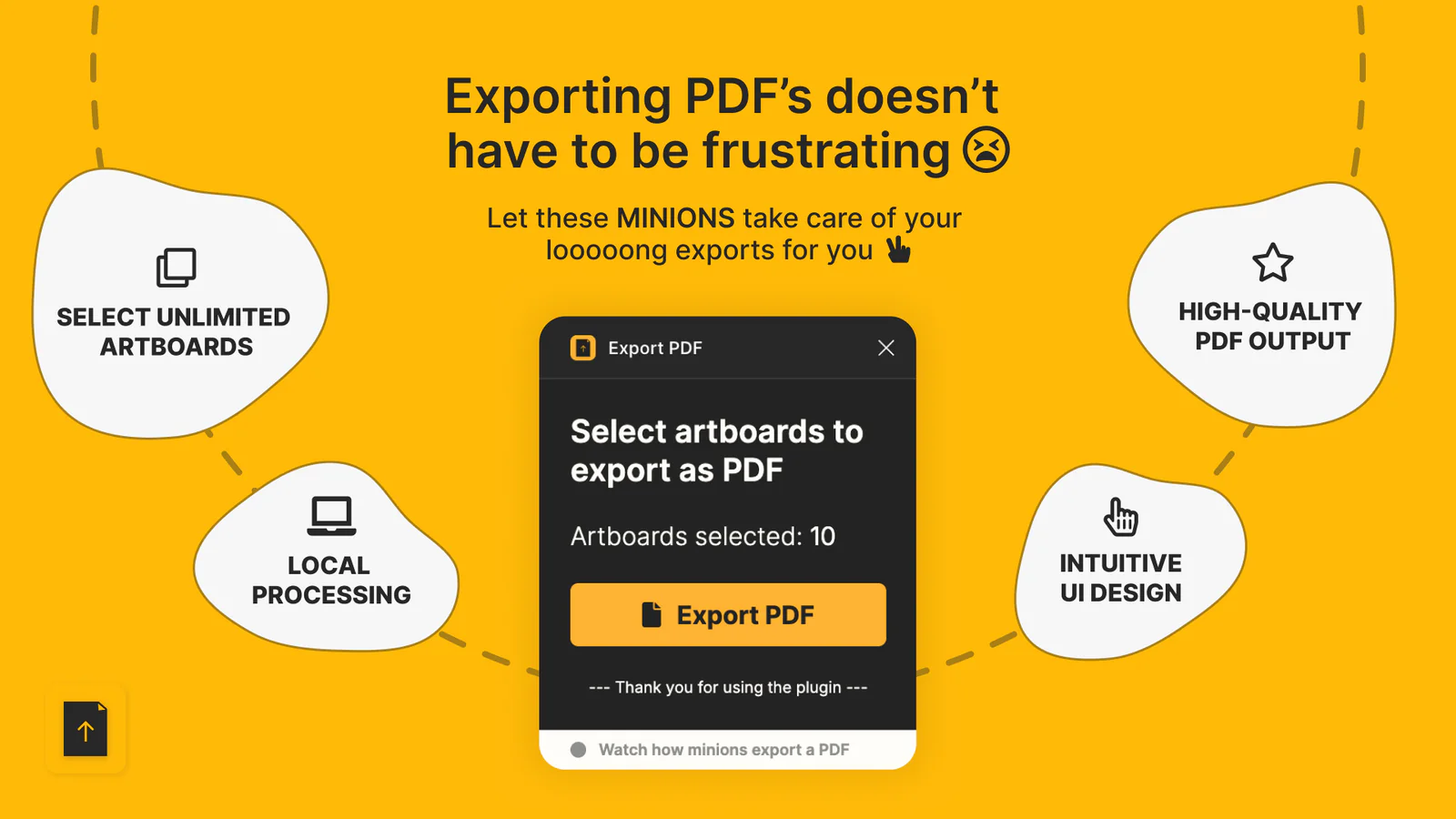Export PDF Figma 插件详情预览图