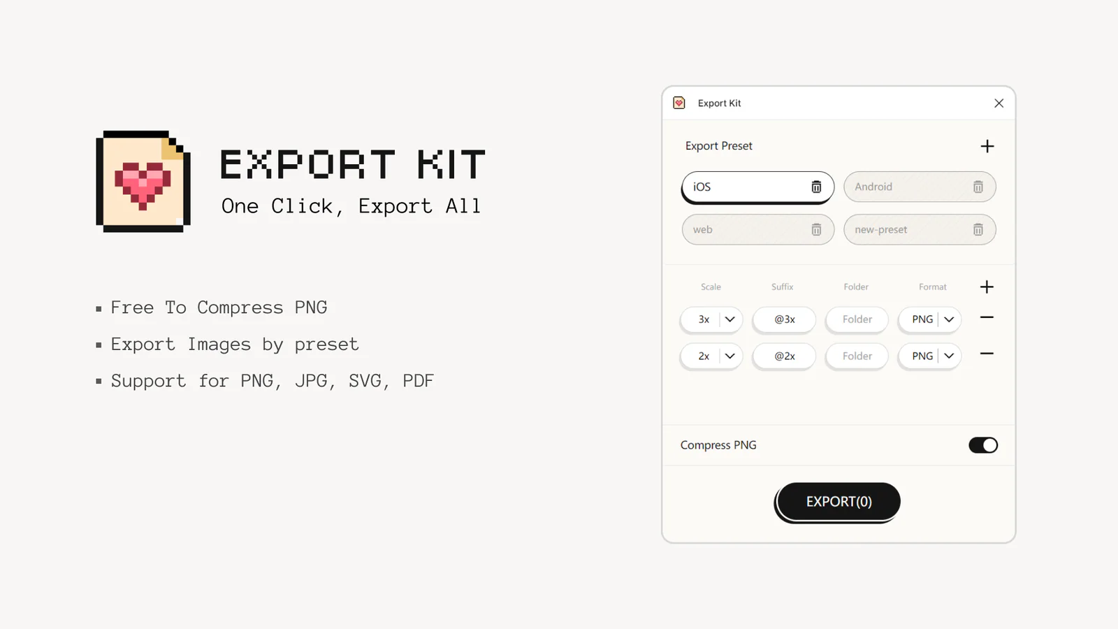 Export Kit Figma 插件详情预览图