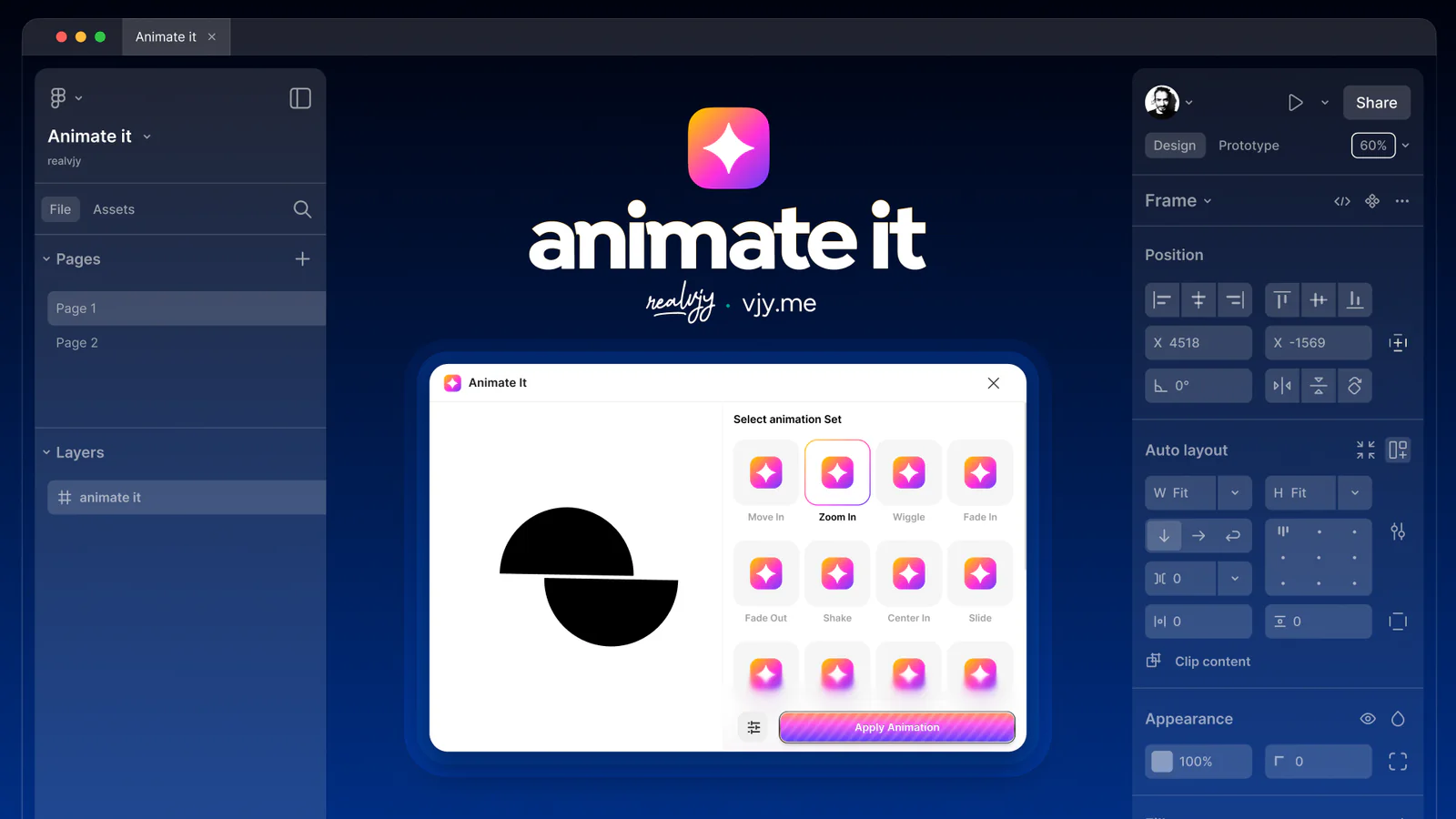 Animate it Figma 插件详情预览图