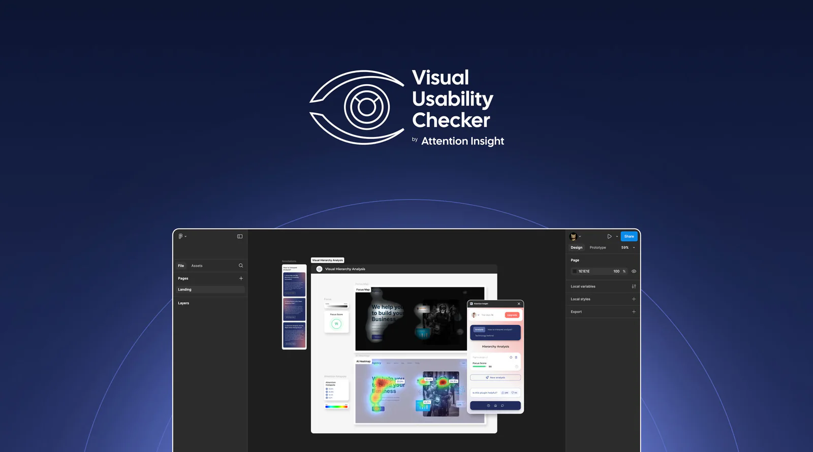 Visual Usability Checker: AI insights on your design Figma 插件详情预览图