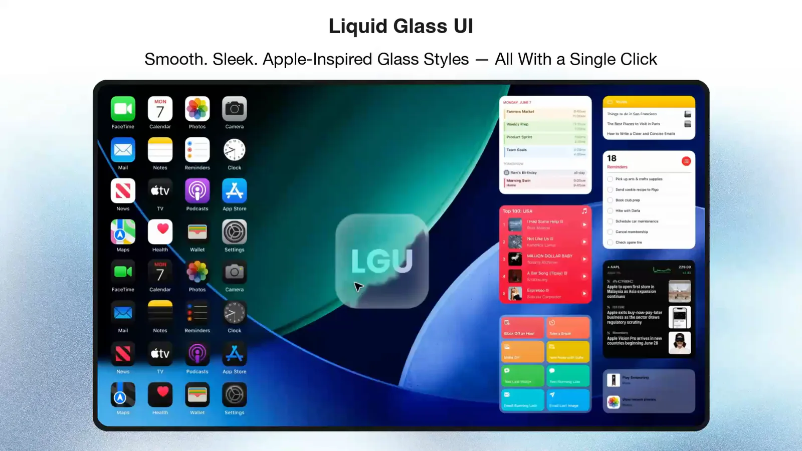 Liquid Glass UI Figma 插件详情预览图
