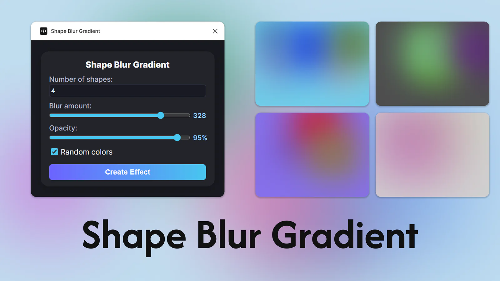 Shape Blur Gradient Figma 插件详情预览图