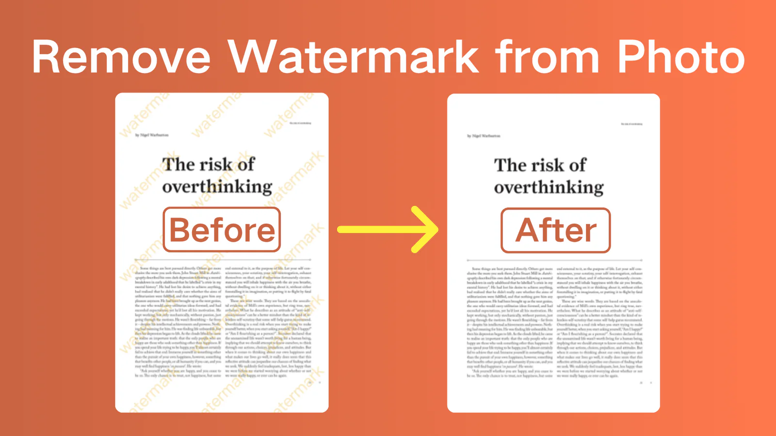 Remove Watermark from Photo - WatermarkZero Figma 插件详情预览图