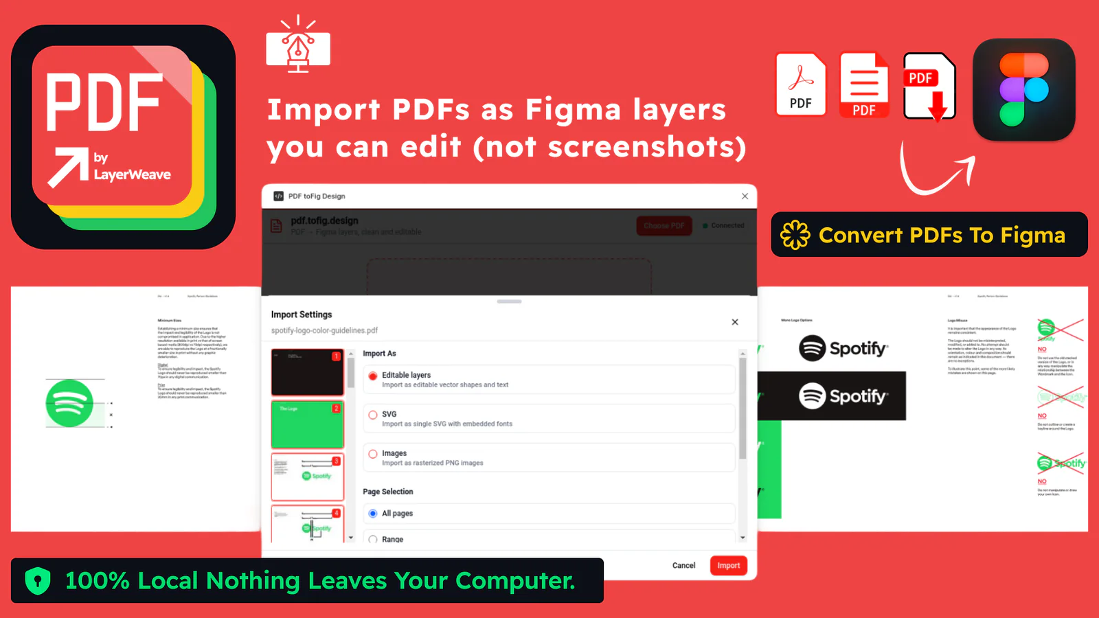 pdf.tomake.design — Import PDFs to Figma designs (pdf,vector,svg,text) Figma 插件详情预览图