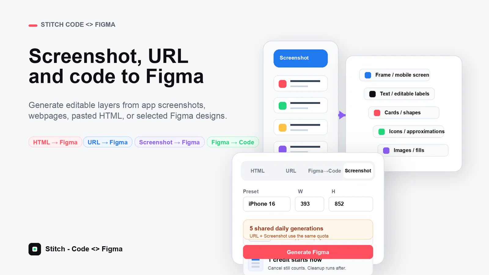 Stitch - Code <> Figma Figma 插件详情预览图