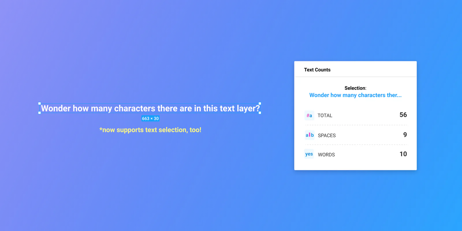 Text Counts Figma 插件详情预览图